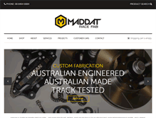 Tablet Screenshot of maddat.com.au